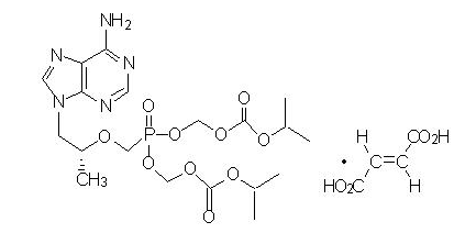 File:Tenofovir disoproxil fumarate Structure.png