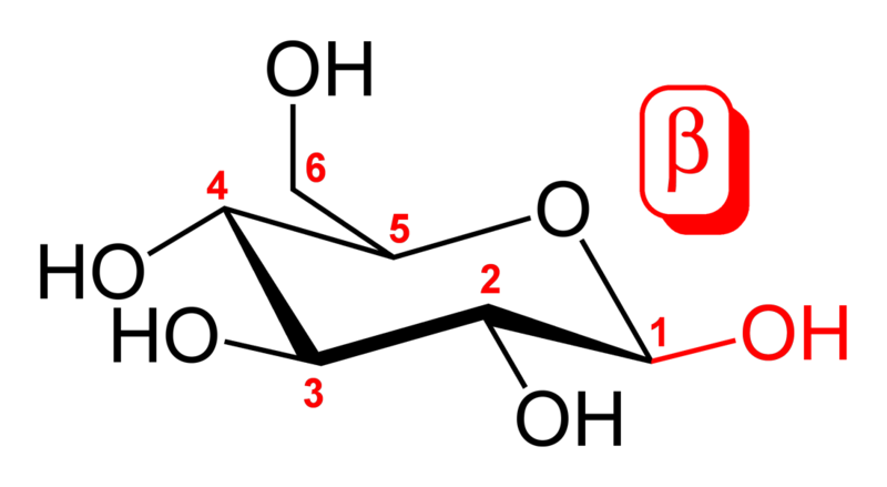 β-D- glucopyranose