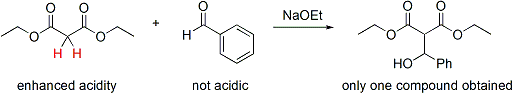 Acidic control of the aldol reaction