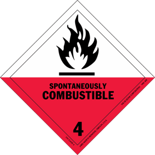 Class 4.2: Spontaneously Combustible Solids