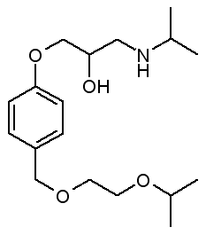 Chemical structure of Bisoprolol