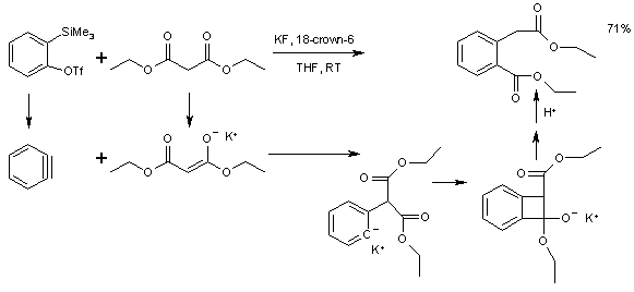 Aryne C-C insertion reaction