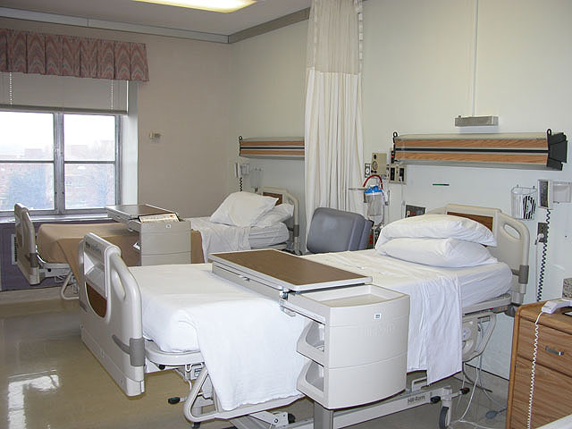 A psychiatric patient room in the United States.