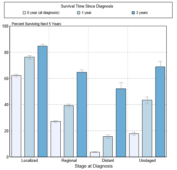 File:5-year survival of gastric cancer in USA.PNG