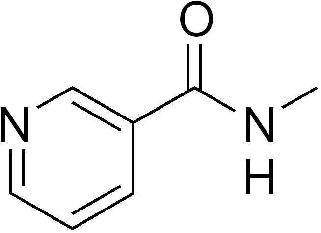 Skeletal formula of nicotinyl methylamide