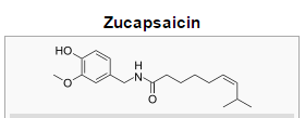 Chemical structure of zucapsaicin