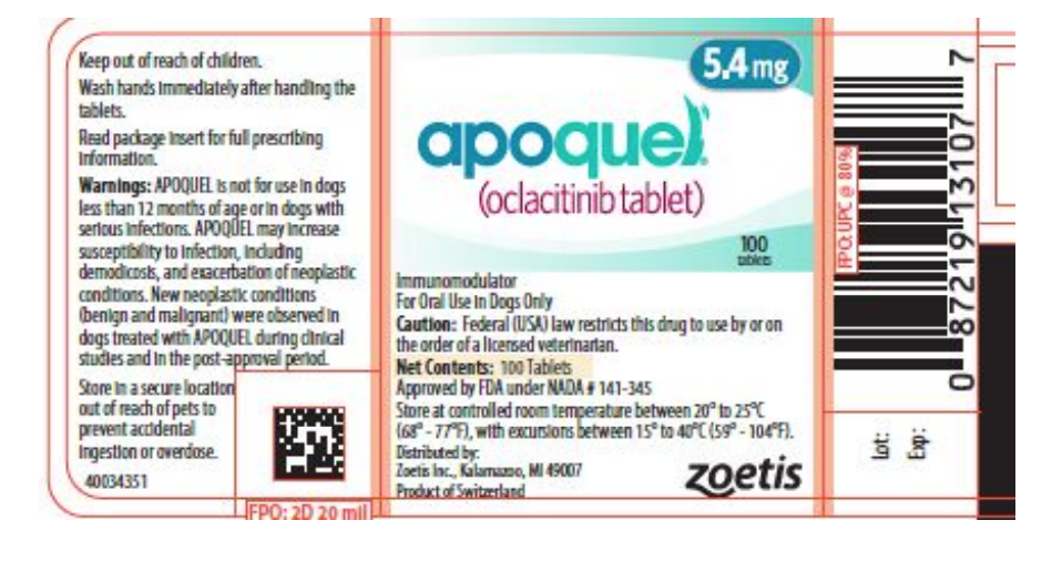 File:APOQUEL tablets 5.4 mg Tablet Bottle Label.png