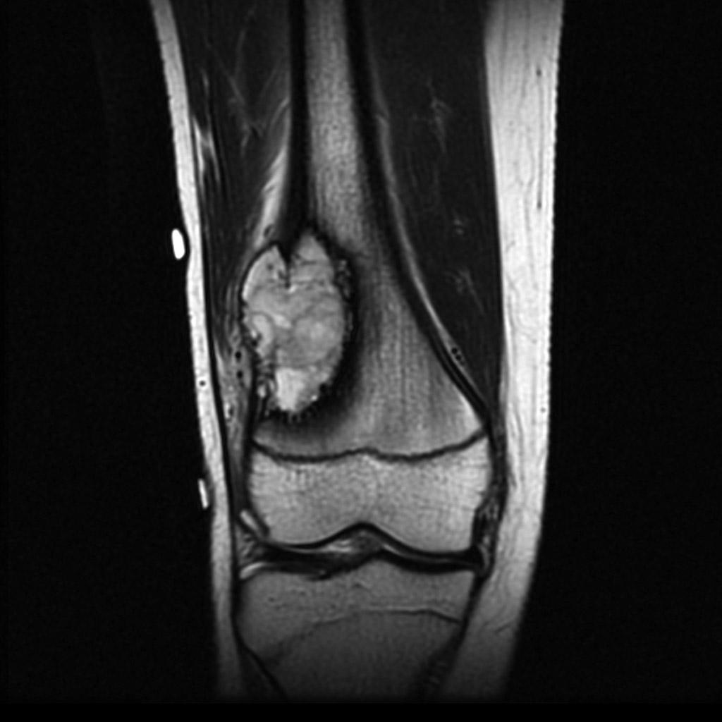 Osteosarcoma of femur MRI T2[2] http://radiopaedia.org/articles/osteosarcoma