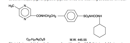File:Glipizide Chemical Structure.png