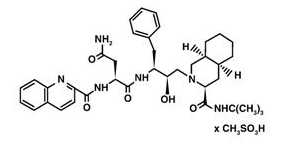 File:Saquinavir mesylate chemical structure.png