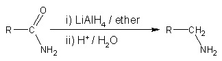 Reduction of amides to amines