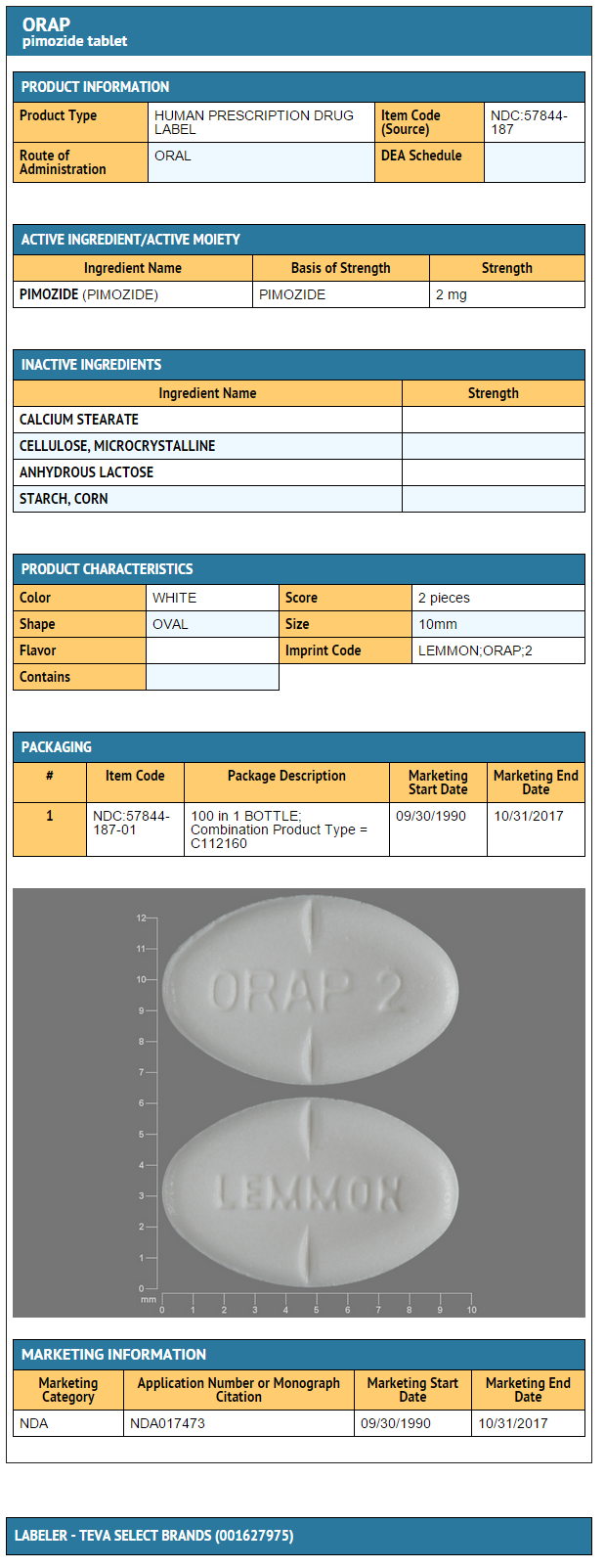 File:Pimozide FDA package label.png