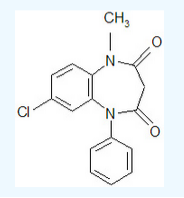 Clobazam chemical structure.png